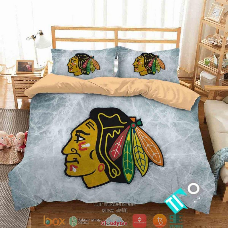 Personalized_NHL_Chicago_Blackhawks_Duvet_Cover_Bedroom_Set