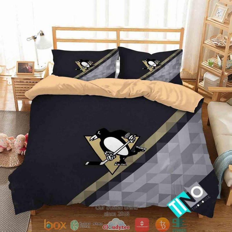 Personalized_NHL_Pittsburgh_Penguins_1_Logo_Duvet_Cover_Bedroom_Set