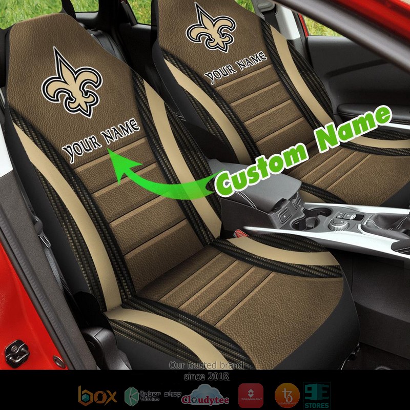 Personalized_New_Orleans_Saints_Yellow_Car_Seat_Covers