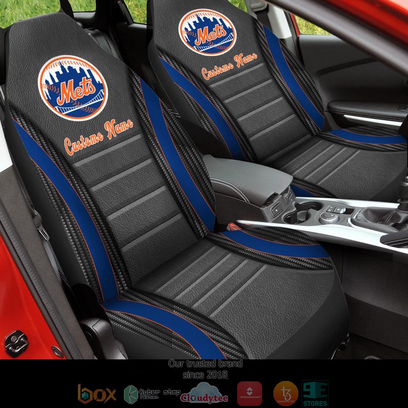 Personalized_New_York_Mets_Blue_Grey_Car_Seat_Covers