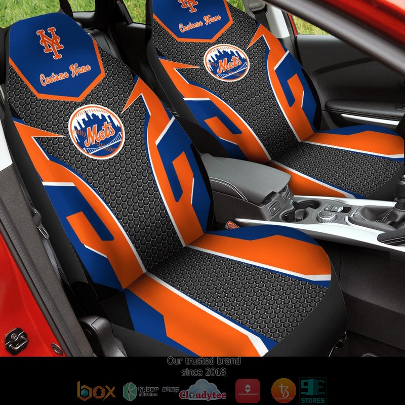 Personalized_New_York_Mets_orange_navy_Car_Seat_Covers
