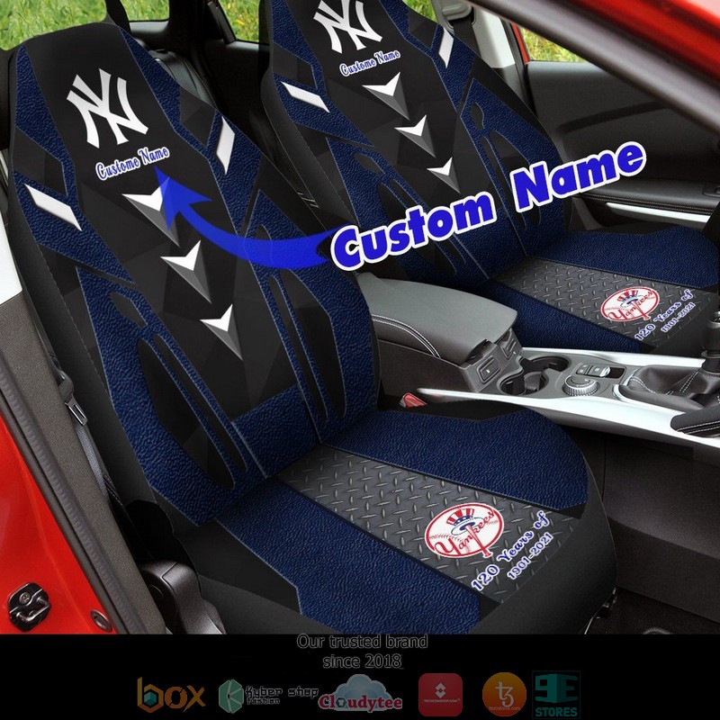 Personalized_New_York_Yankees_MLB_120_years_of_1901-2021_Custom_Car_Seat_Covers_1