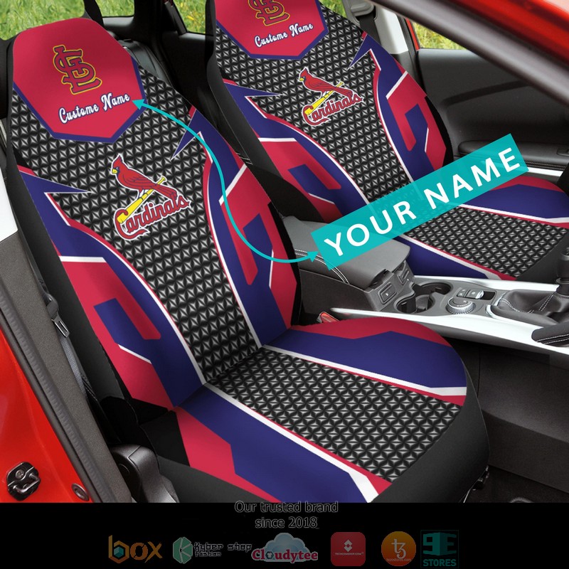 Personalized_St._Louis_Cardinals_2023_Navy_Red_Car_Seat_Covers
