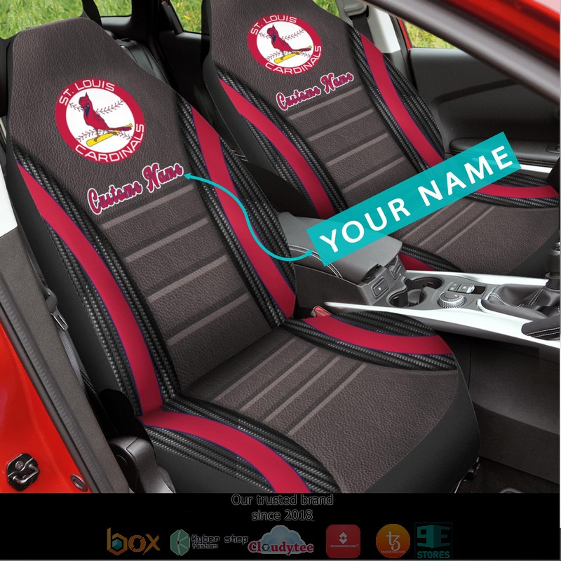 Personalized_St._Louis_Cardinals_2024_Light_Brown_Car_Seat_Covers