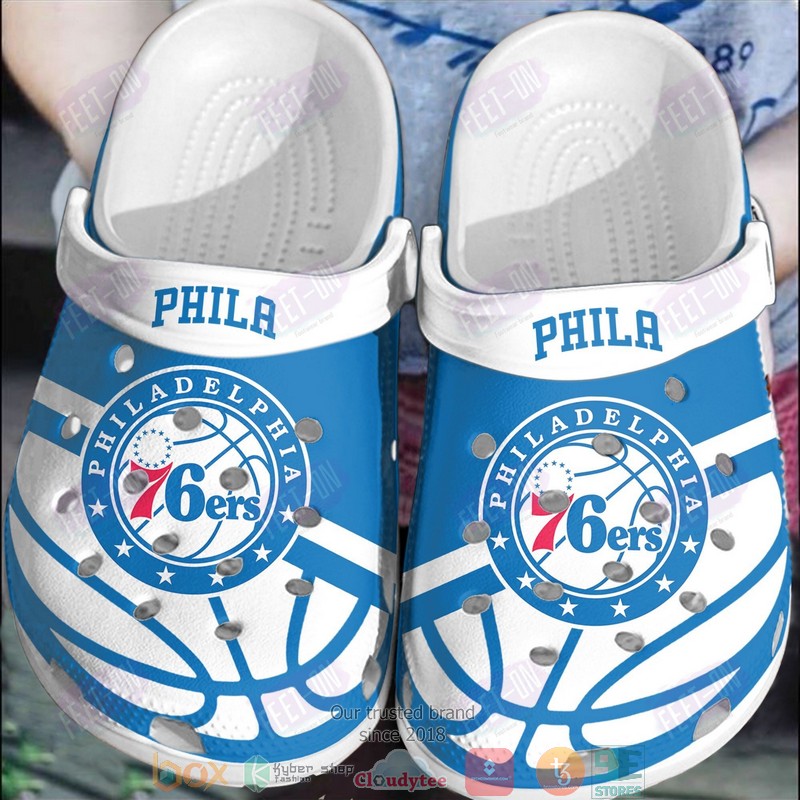 Philadelphia_76ers_NBA_logo_white_blue_crocs_crocband_clog