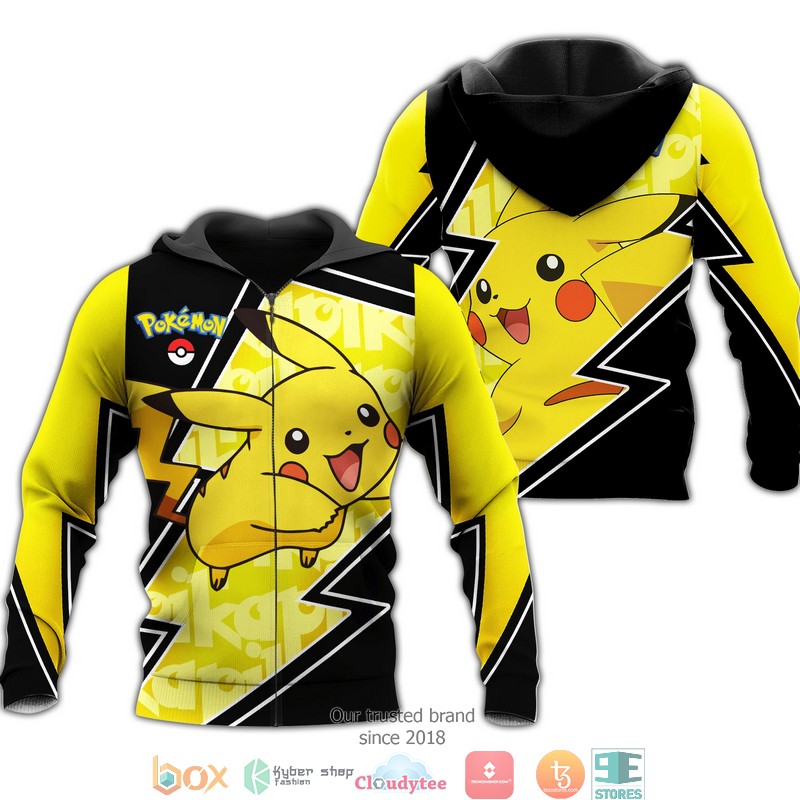 Pikachu_Pokemon_Anime_Merch_3D_Shirt_Bomber_jacket