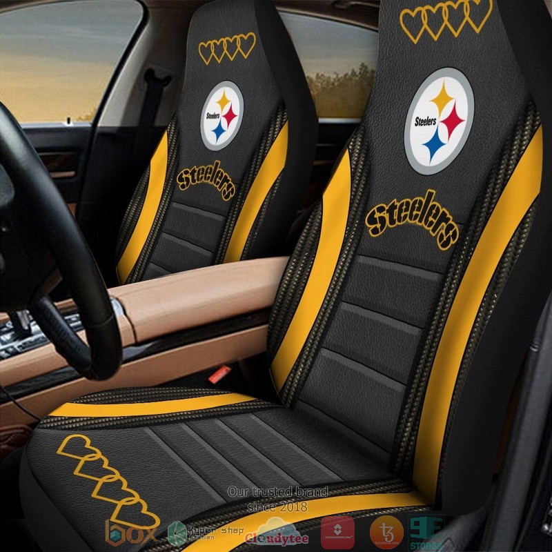 Pittsburgh_Steelers_yellow_heart_Car_Seat_Covers