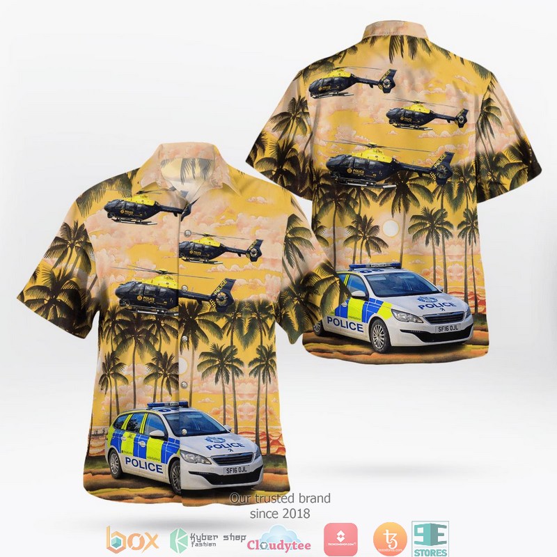 Police_Service_Of_Scotland_Peugeot_308_And_H135_Helicopter_3D_Hawaii_Shirt