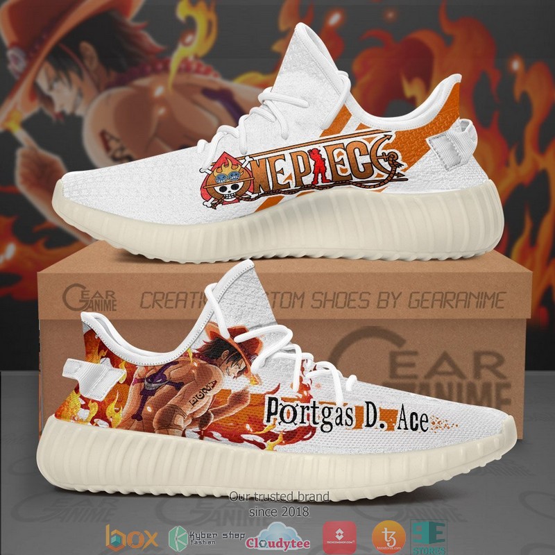 Portgas_D_Ace_One_Piece_Anime_Yeezy_Sneaker_Shoes