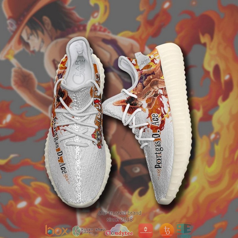 Portgas_D_Ace_One_Piece_Anime_Yeezy_Sneaker_Shoes_1