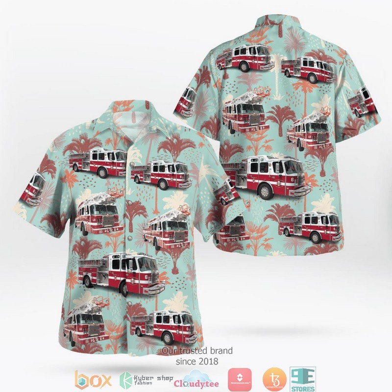 Providence_Fire_Department_-_Engine_6_Rescue_2_3D_Hawaii_Shirt
