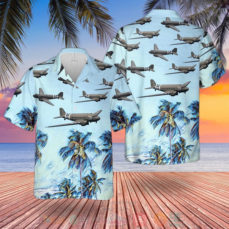 RAF_DC3_Skytrain-Dakota_Hawaiian_Shirt