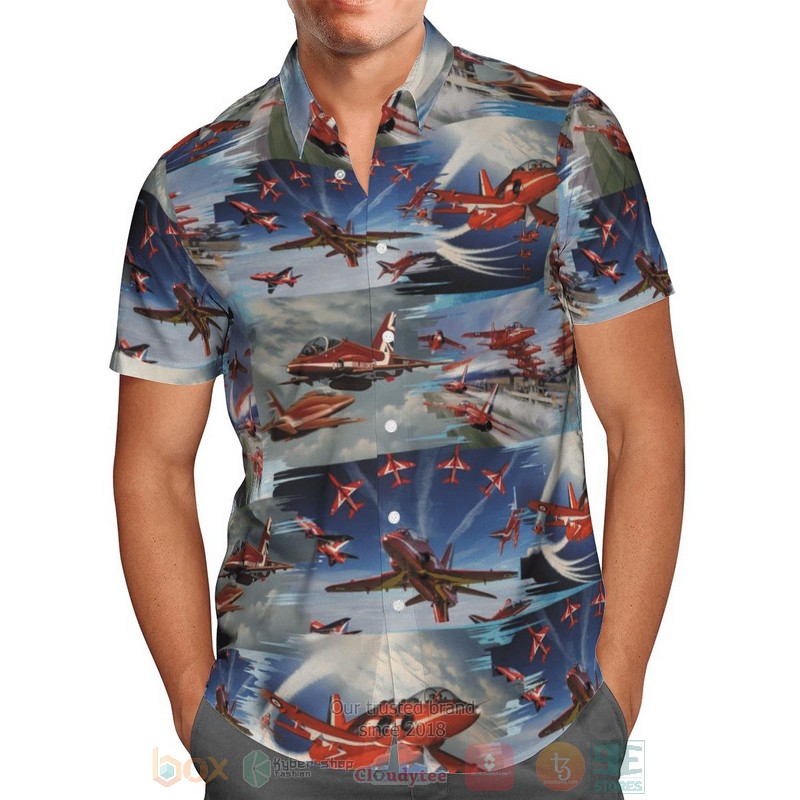 RAF_Red_Arrows_Air_Show_Hawaiian_Shirt_1