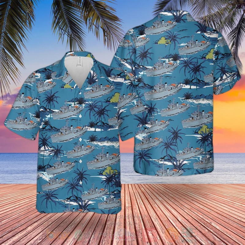 RN_Historical_Ton-class_minesweeper_Hawaiian_Shirt_Short