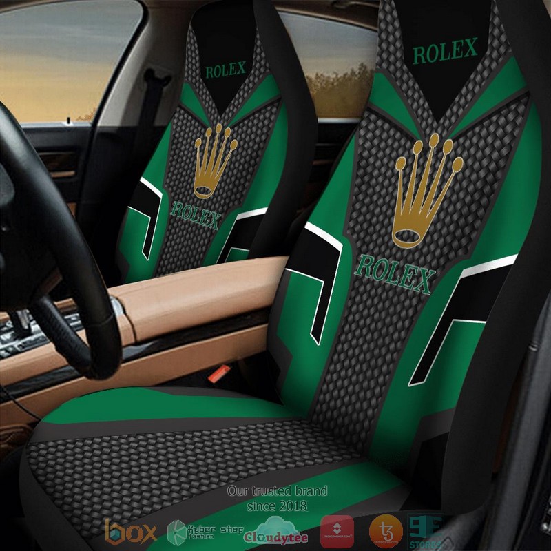 ROLEX_Black_Green_Car_Seat_Covers_1