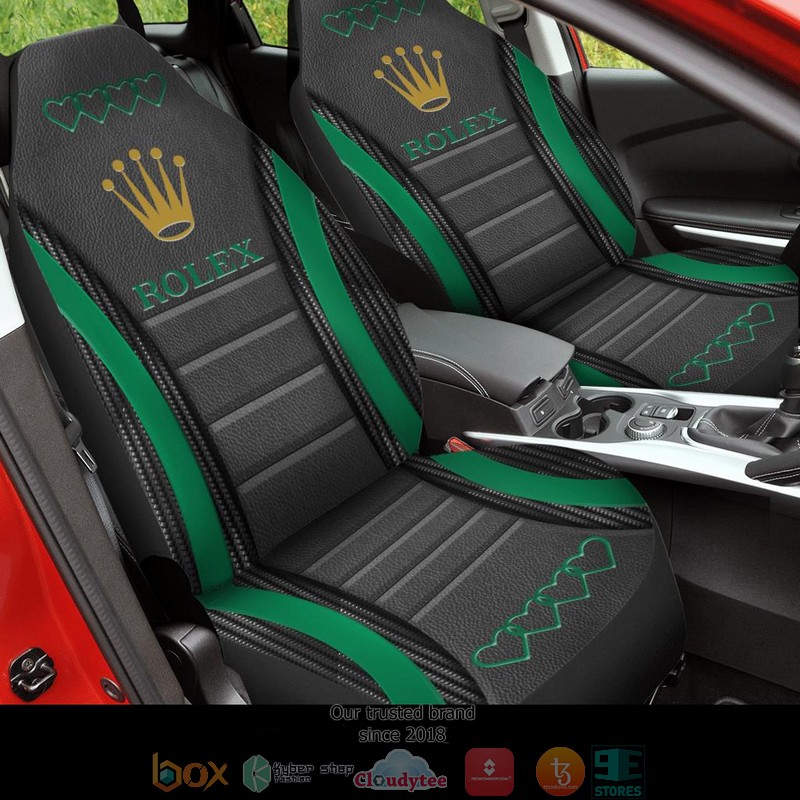 ROLEX_Grey_Green_Car_Seat_Covers