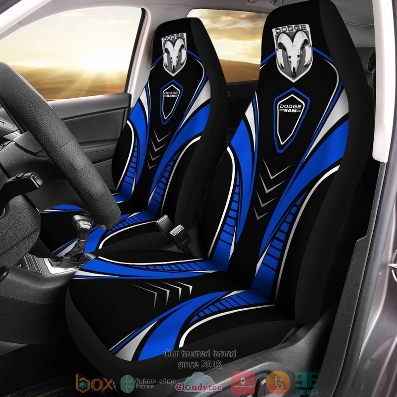 Ram_Dodge_blue_black_Car_Seat_Covers