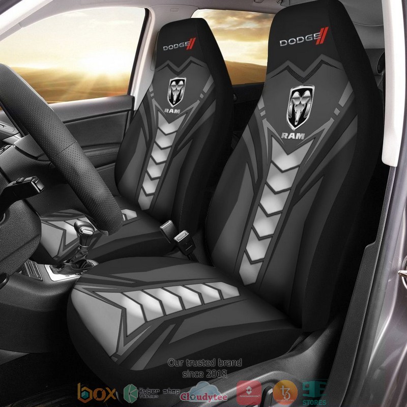 Ram_Dodge_logo_grey_Car_Seat_Covers