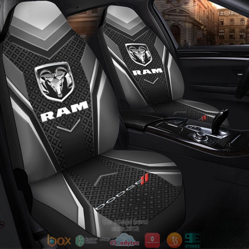 Ram_Truck_Black_Silver_Car_Seat_Covers_1