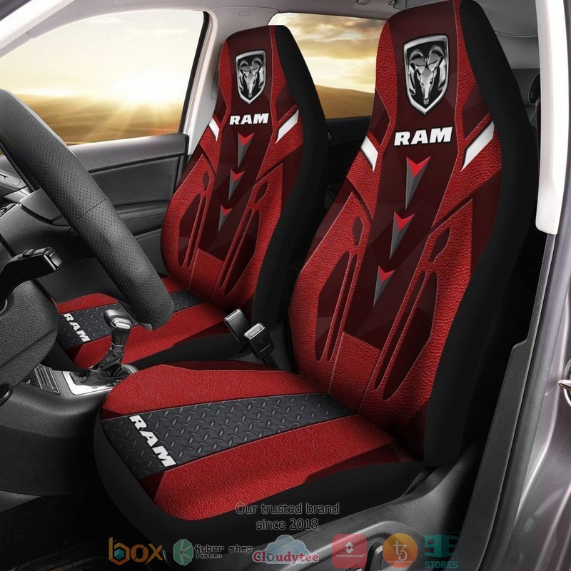 Ram_Truck_dark_red_Car_Seat_Covers