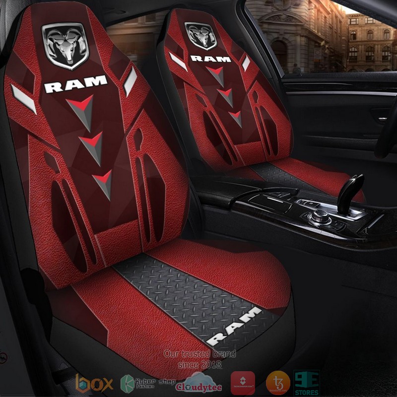 Ram_Truck_dark_red_Car_Seat_Covers_1
