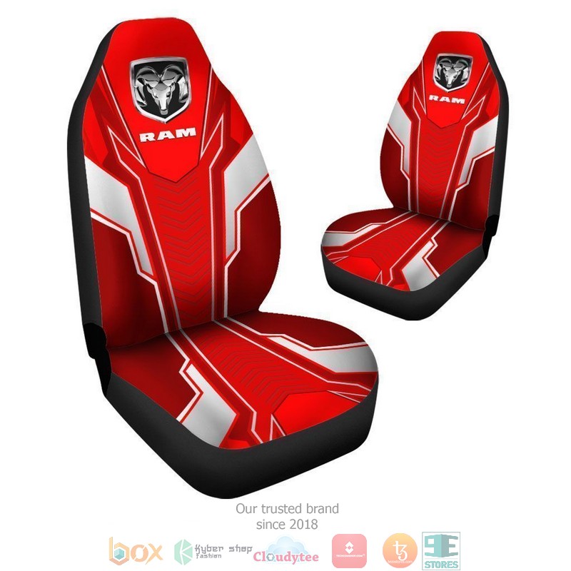 Ram_Truck_red_white_Car_Seat_Covers_1