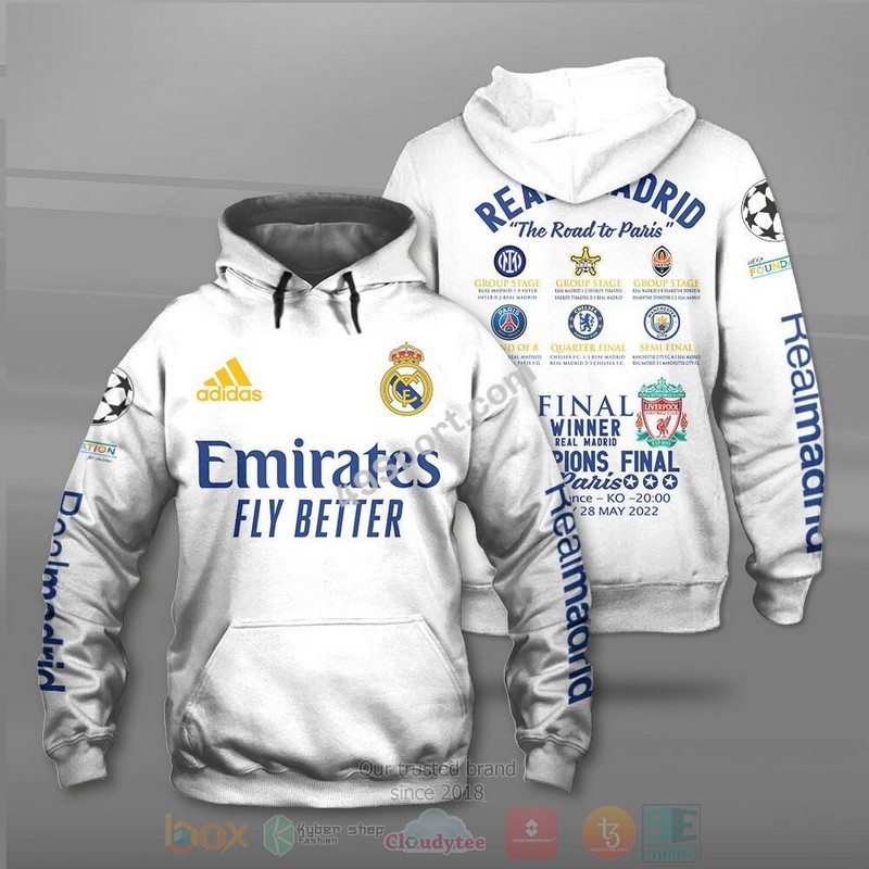 Real_Madrid_The_Road_To_Paris_Champions_3D_Hoodie_Shirt