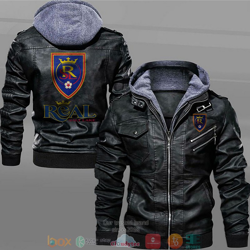 Real_Salt_Lake_Black_Brown_Leather_Jacket