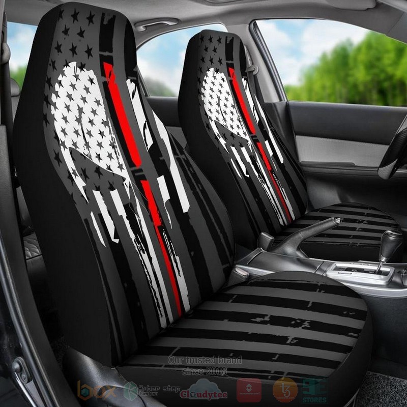 Red_Thin_Line_Punisher_Skull_American_Flag_Car_Seat_Cover