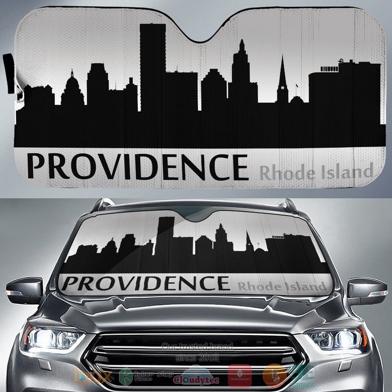 Rhode_Island_Providence_Skyline_Car_Sunshade