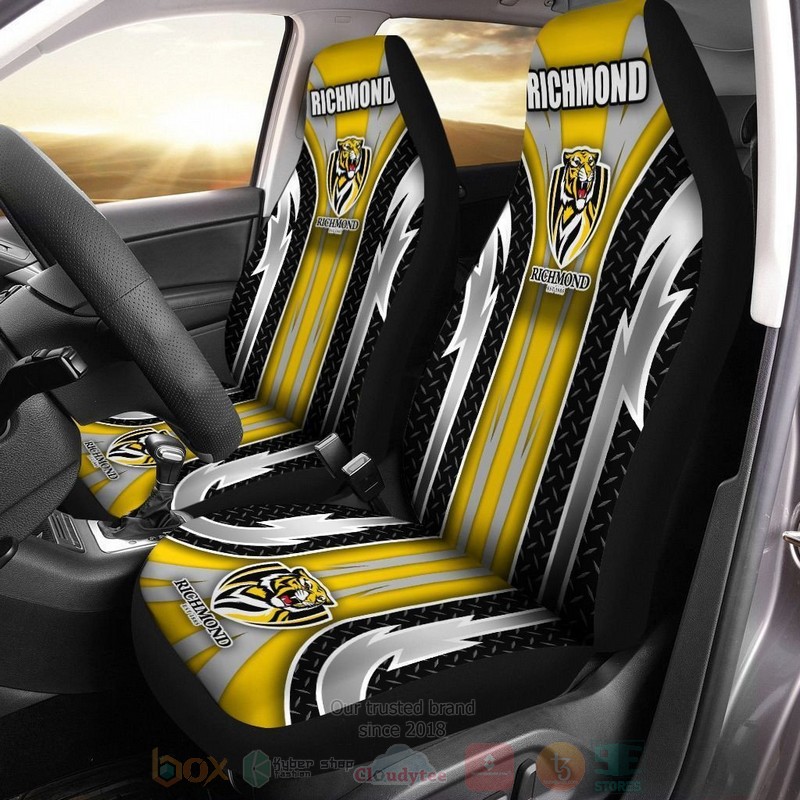 Richmond_Football_Club_Yellow-Grey_Car_Seat_Cover