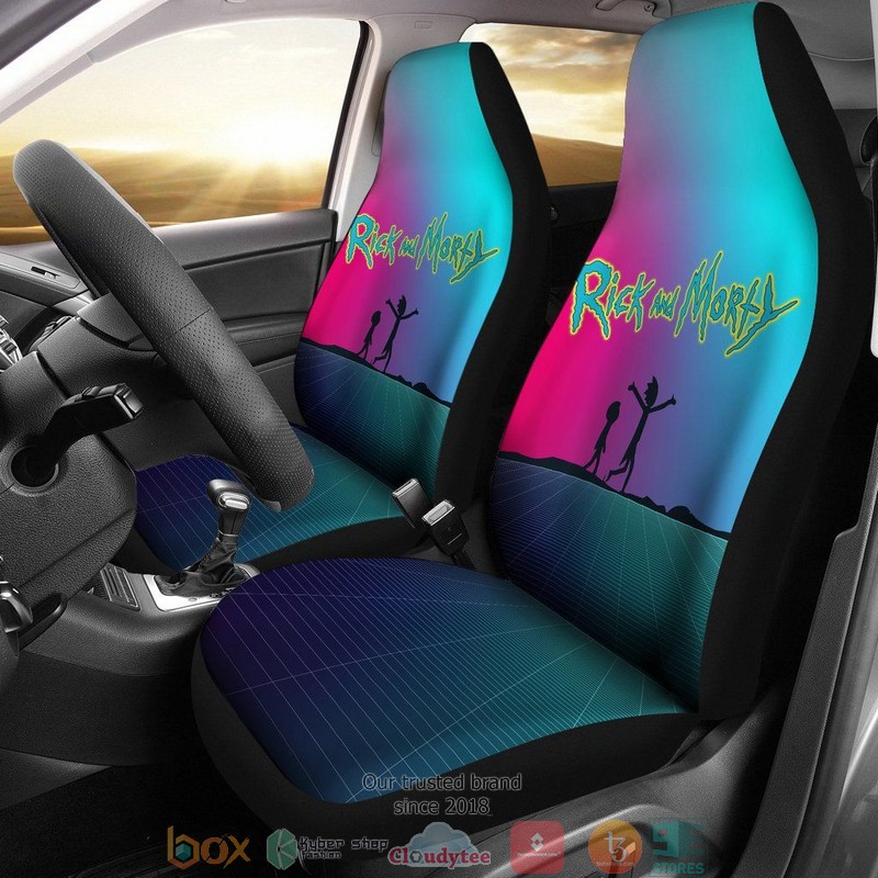 Rick_And_Morty_New_Plans_Synthwave_Car_Seat_Covers