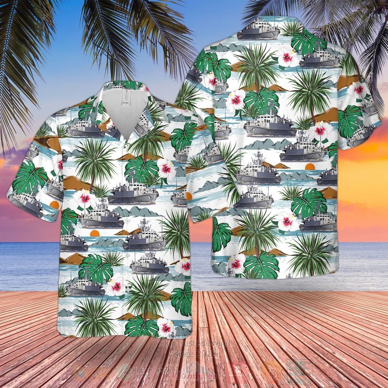 Sandown-class_minehunter_Hawaiian_Shirt_Short