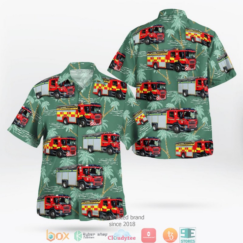 Scotland_Scottish_Fire_and_Rescue_Service_Coconut_green_Hawaii_3D_Shirt