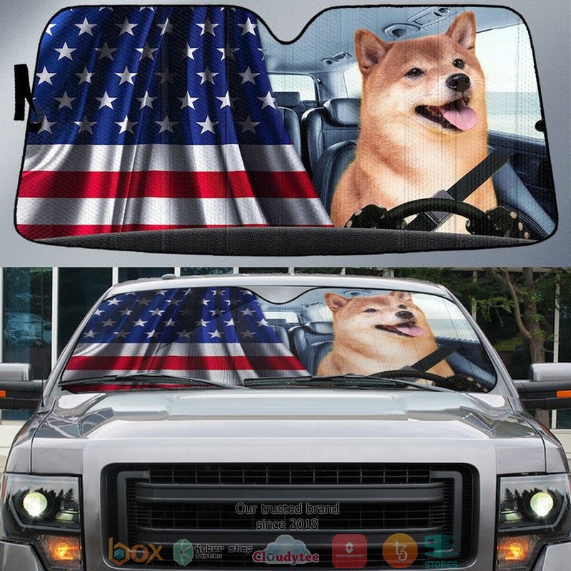 Shiba_Inu_And_American_Flag_Independent_Day_Car_Sunshade