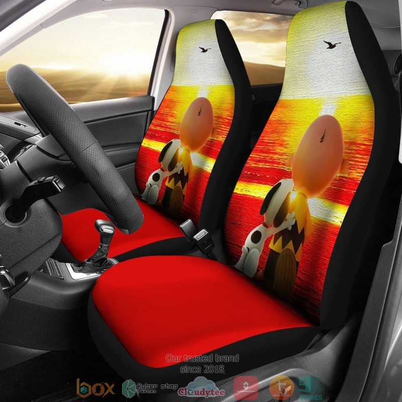 Snoopy_Friend_Sunset_Forever_Car_Seat_Covers
