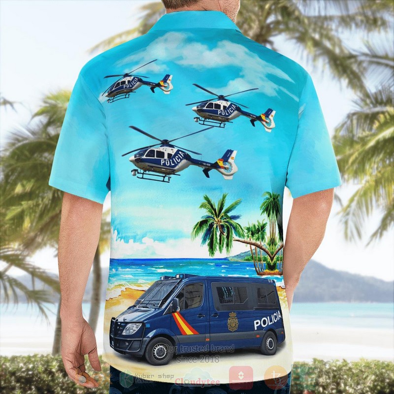 Spain_National_Police_Corps_Mercedes-Benz_Sprinter_And_Eurocopter_EC135P2_Hawaiian_Shirt_1