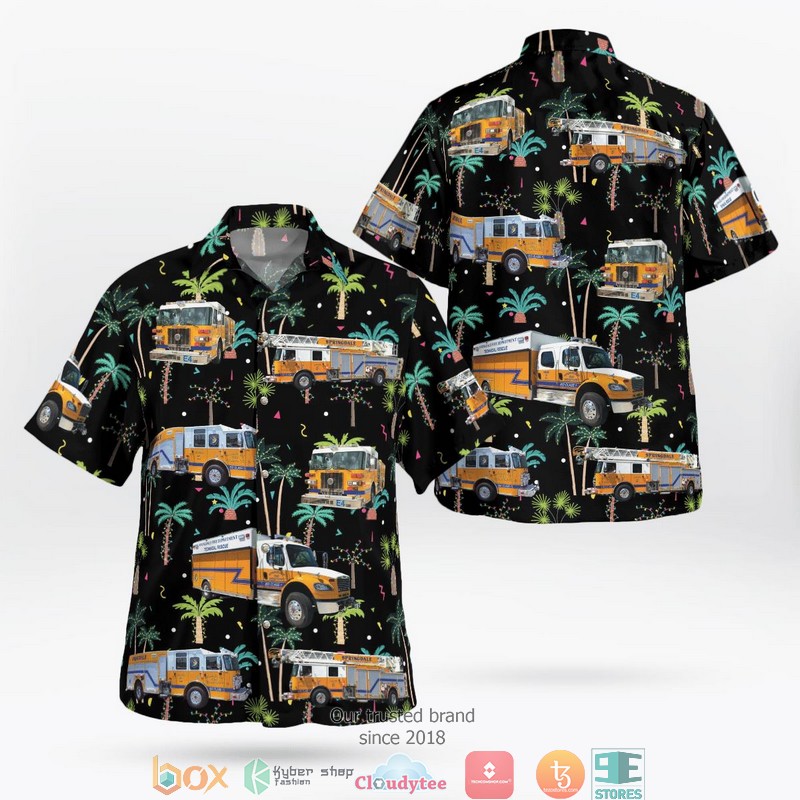Springdale_Fire_Department_3D_Hawaii_Shirt