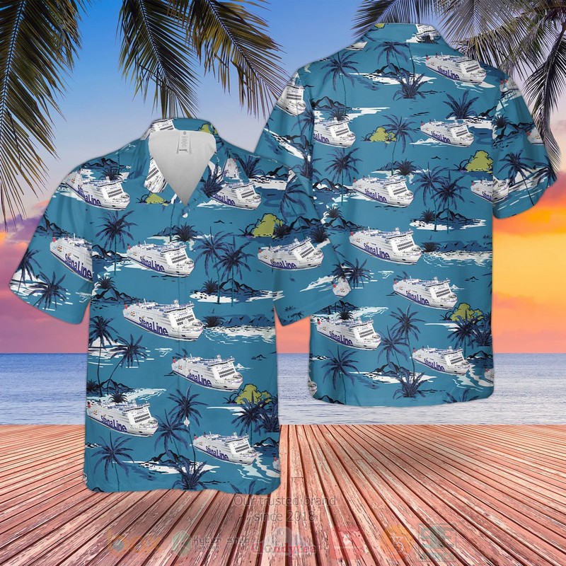 Stena_Line_MS_Stena_Scandinavica_Blue_Hawaiian_Shirt