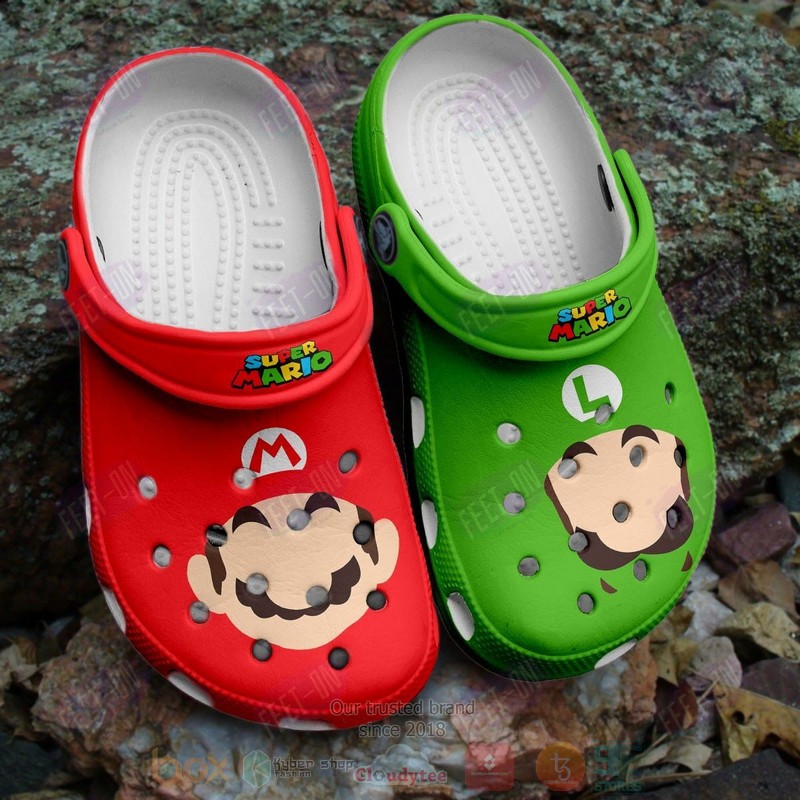 Super_Marios_Red-Green_Style_Crocband_Crocs_Clog_Shoes