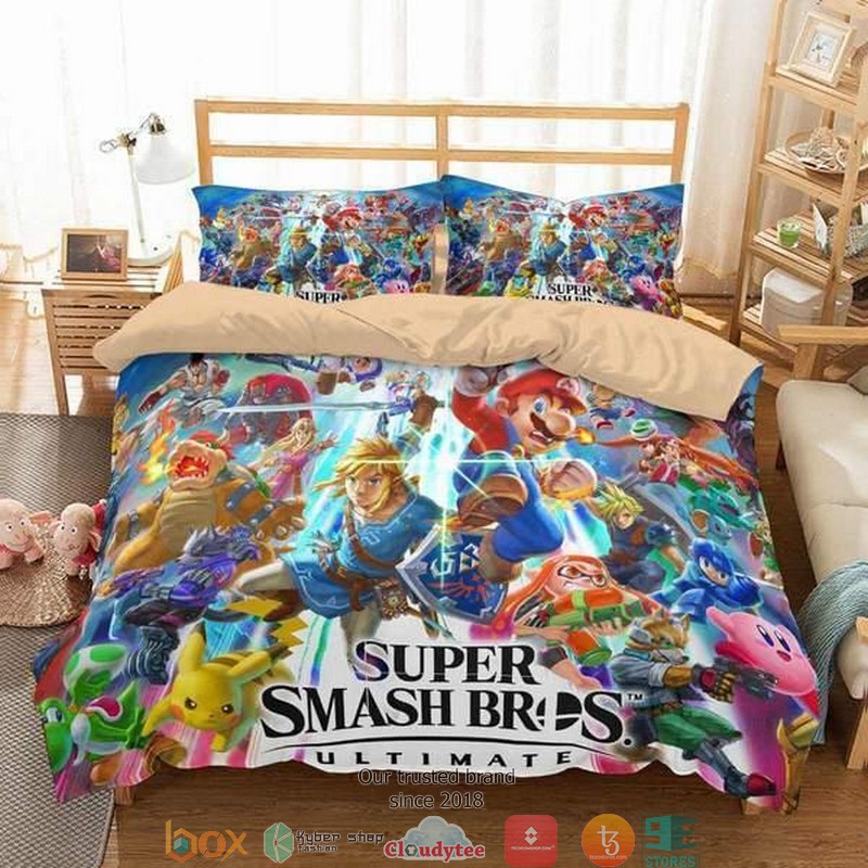 Super_Smash_Bros_Ultimate_Characters_Duvet_Cover_Bedroom_Set