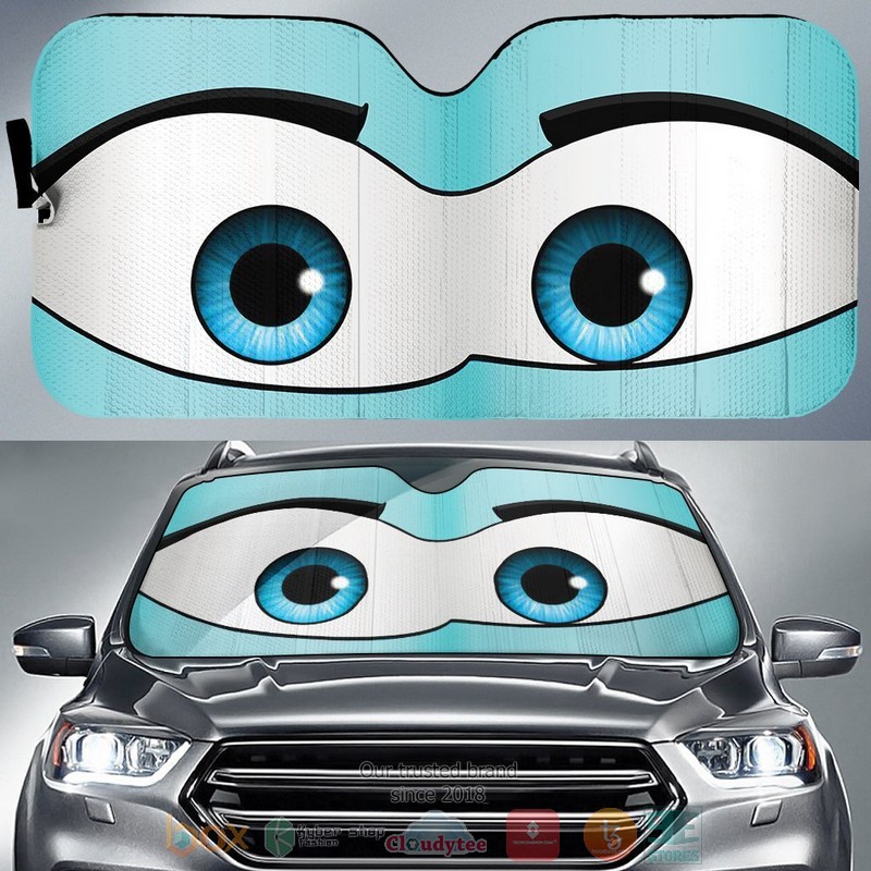 Surprised_Cartoon_Eyes_Car_Sunshade