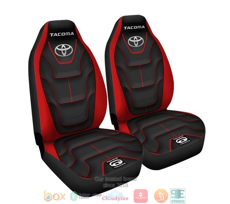 Tacoma_logo_black_red_Car_Seat_Covers_1