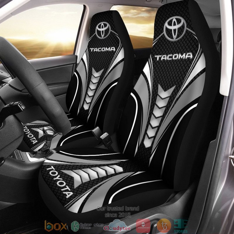 Tacoma_logo_grey_black_Car_Seat_Covers