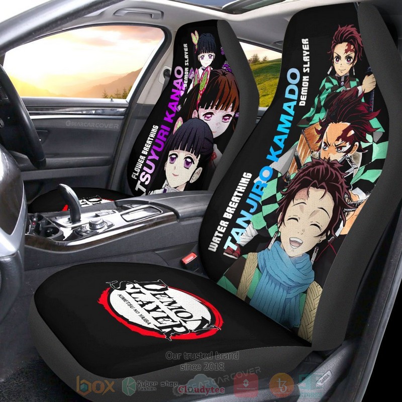 Tanjiro_and_Kanao_Demon_Slayer_Anime_Car_Seat_Cover_1