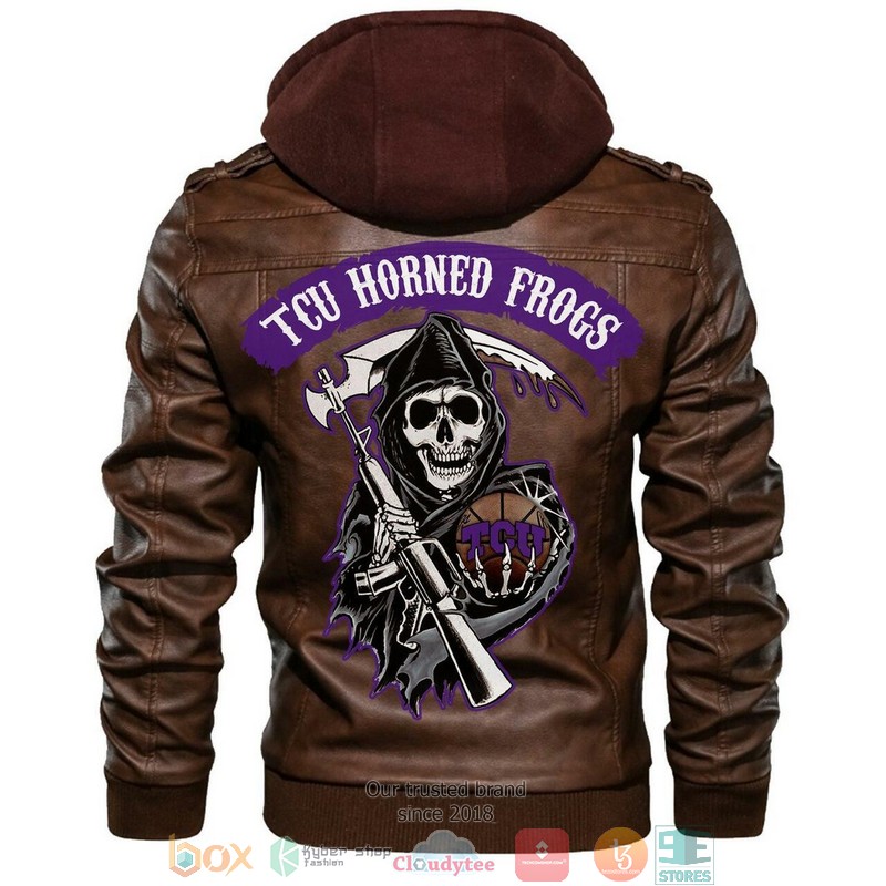 Tcu_Horned_Frogs_NCAA_Basketball_Brown_Leather_Jacket