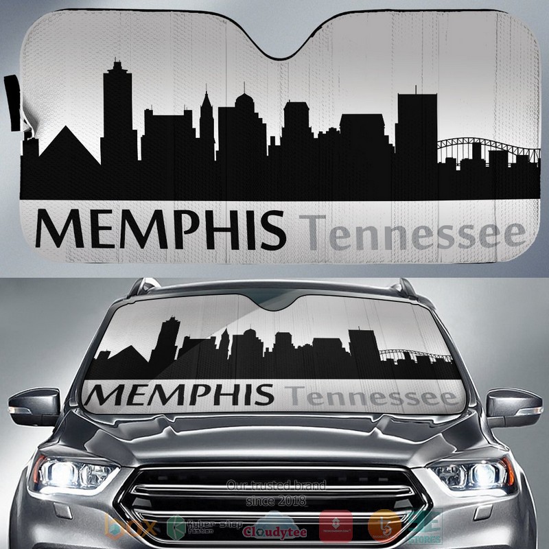 Tennessee_Memphis_Skyline_Car_Sunshade