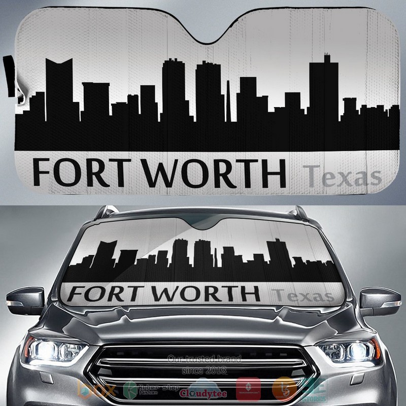 Texas_Fort_Worth_Skyline_Car_Sunshade