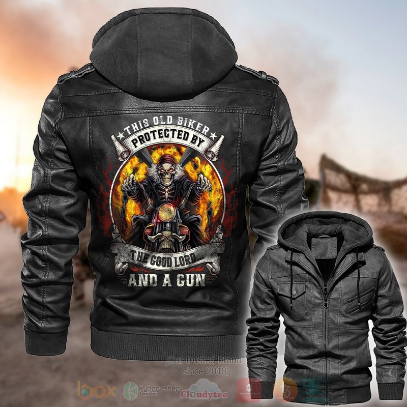 This_Old_Biker_Protected_By_The_Good_Lord_And_A_Gun_Leather_Jacket