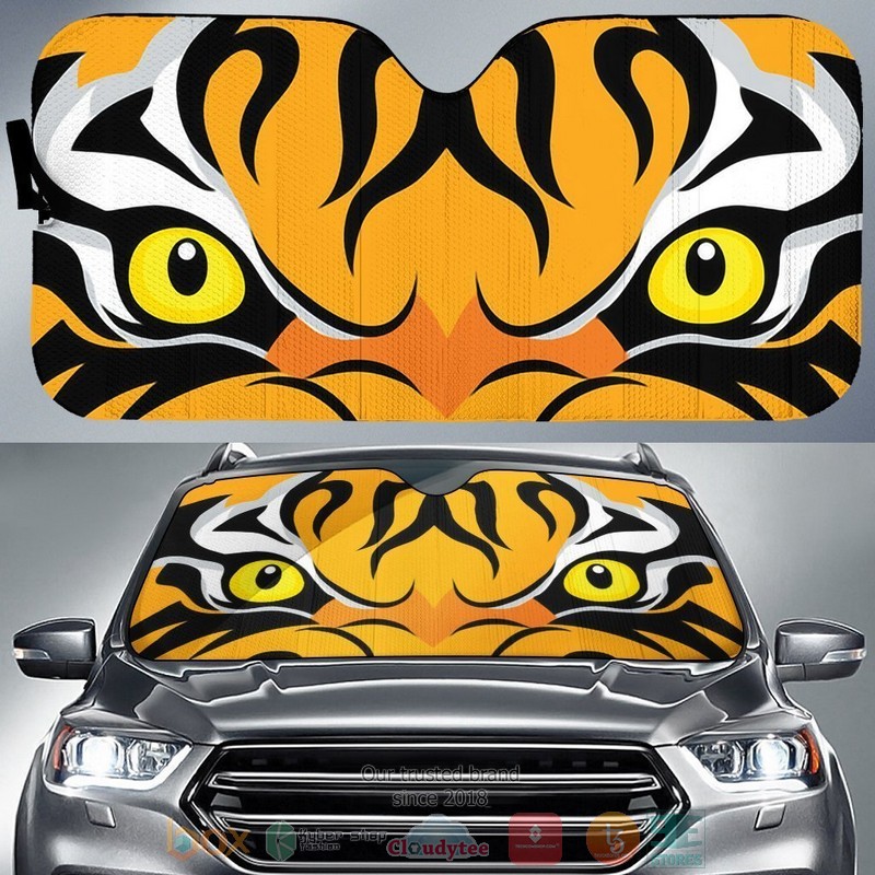 Tiger_Cartoon_Eyes_Car_Sunshade